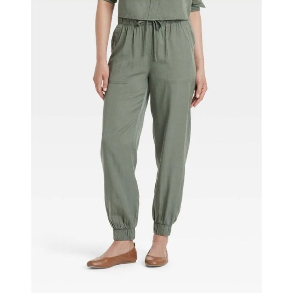 Universal Thread Women's High-Rise Joggers Olive Green Size S NWT